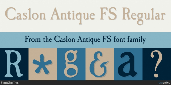 Caslon Antique FS font preview