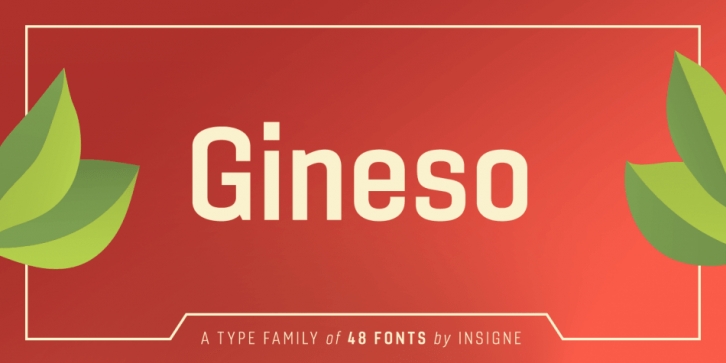 Gineso font preview