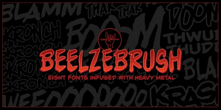 Beelzebrush BB font preview