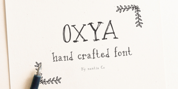 Oxya font preview