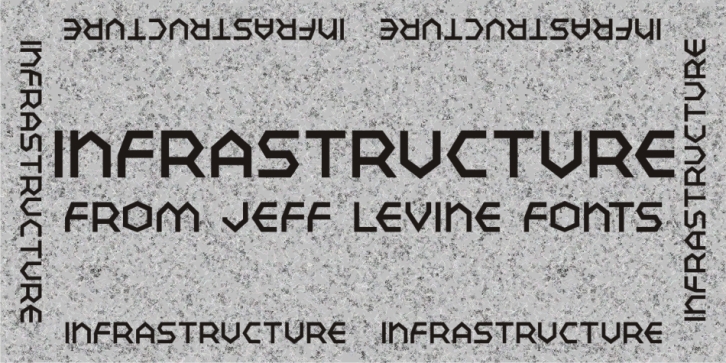 Infrastructure JNL font preview