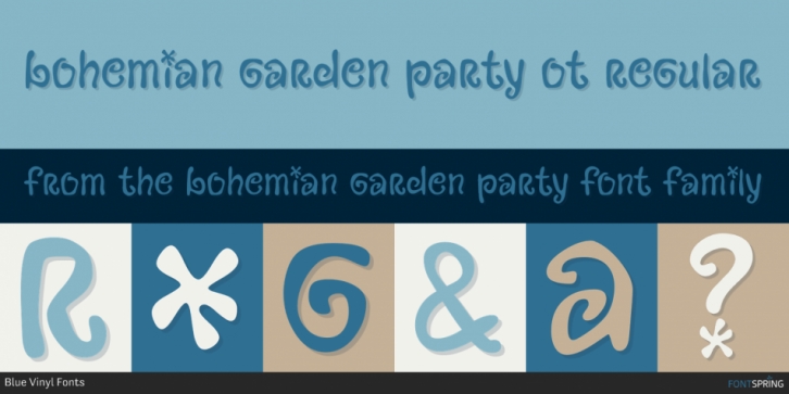 Bohemian Garden Party font preview