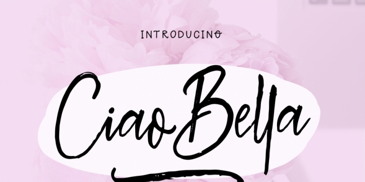 Ciao Bella font preview