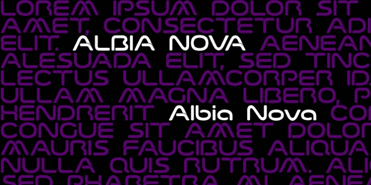 Albia Nova font preview