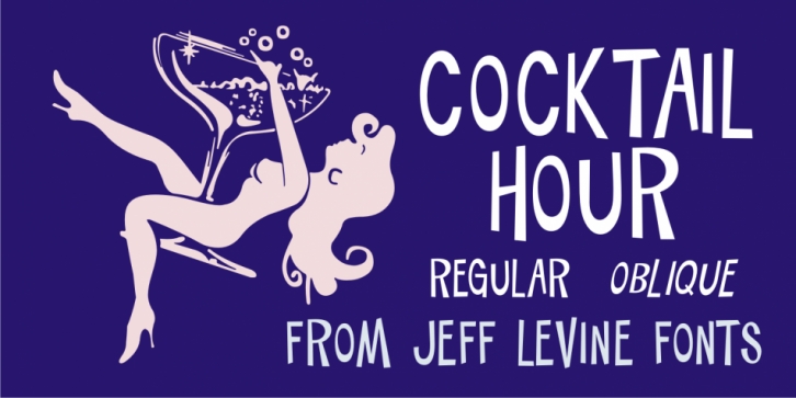 Cocktail Hour JNL font preview