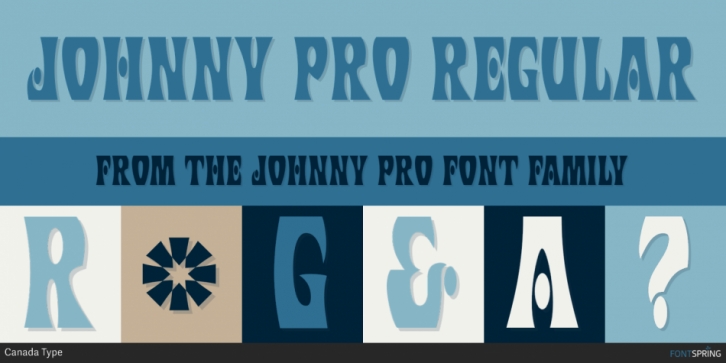 Johnny Pro font preview
