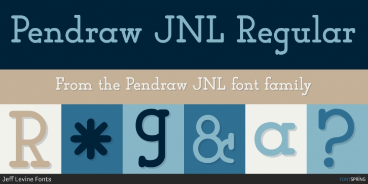 Pendraw JNL font preview