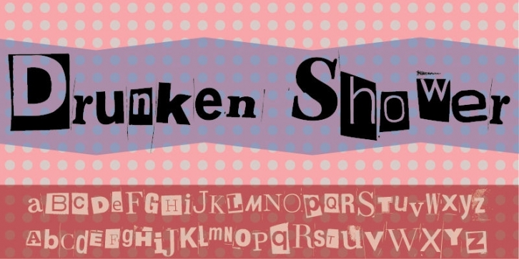Drunken Shower font preview