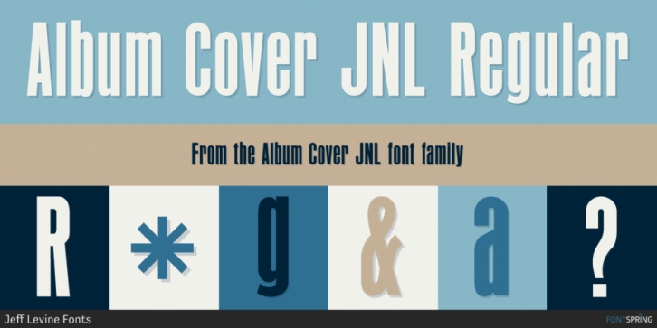 Album Cover JNL font preview