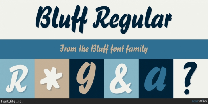 Bluff font preview