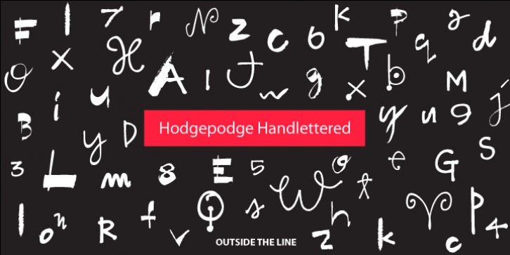 Hodgepodge Handlettered font preview