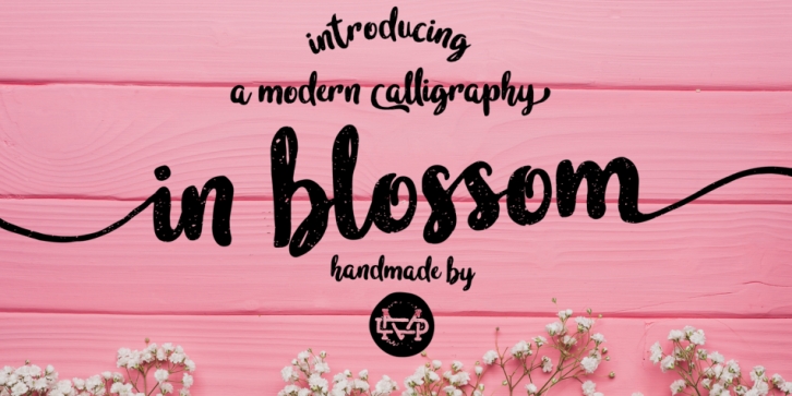 In Blossom font preview
