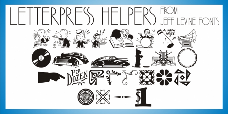 Letterpress Helpers JNL font preview