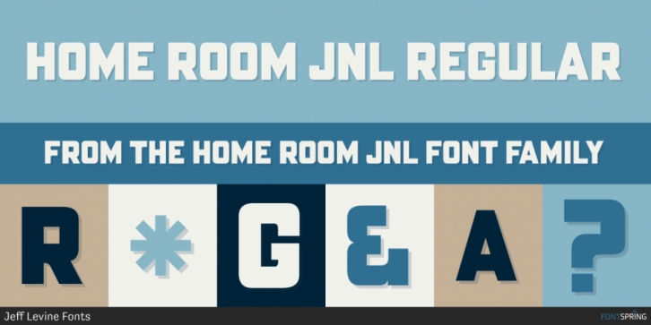 Home Room JNL font preview