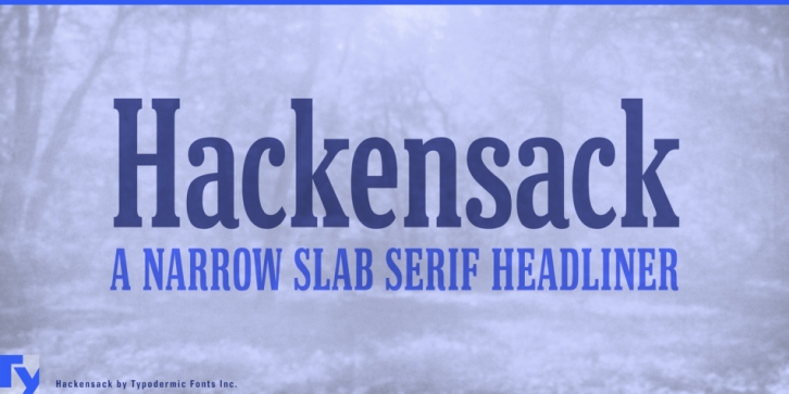 Hackensack font preview