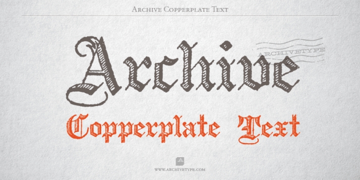 Archive Copperplate Text font preview