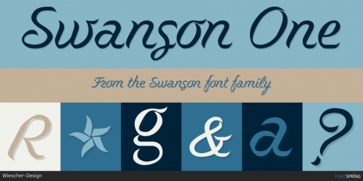 Swanson font preview