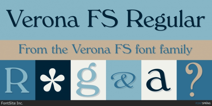 Verona FS font preview