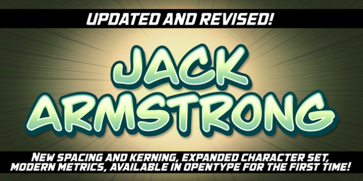 Jack Armstrong BB font preview