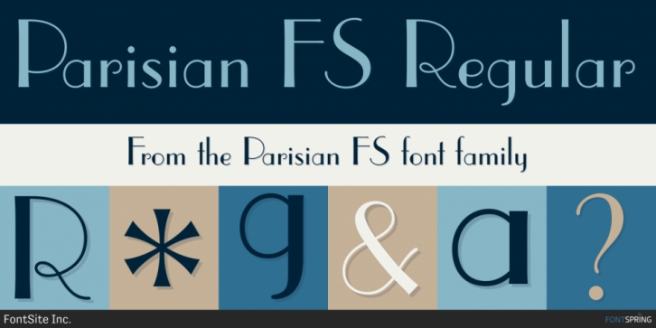 Parisian FS font preview