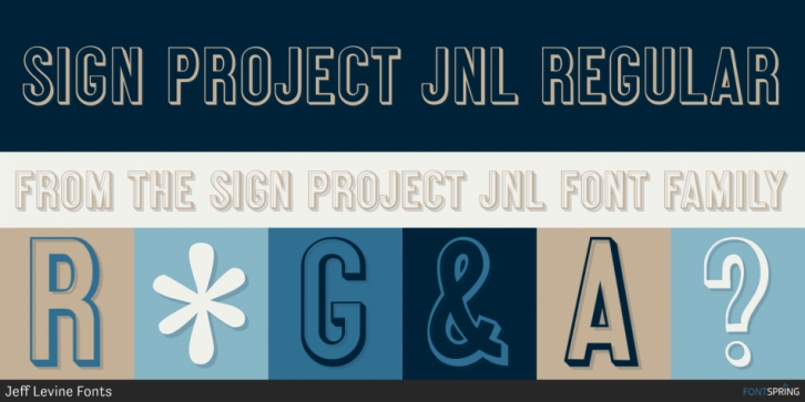 Sign Project JNL font preview