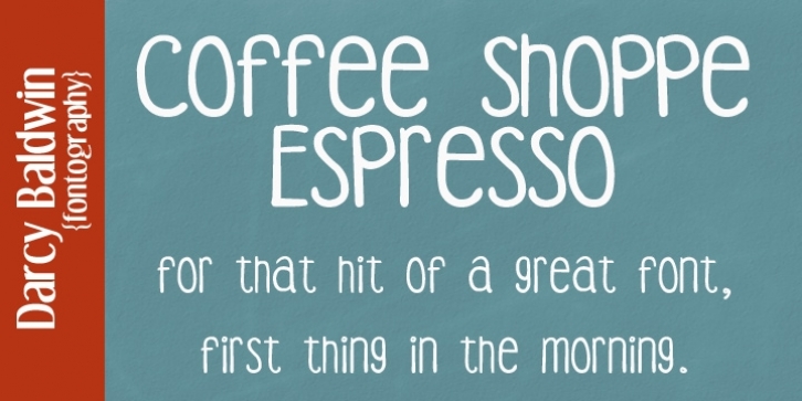 DJB Coffee Shoppe font preview