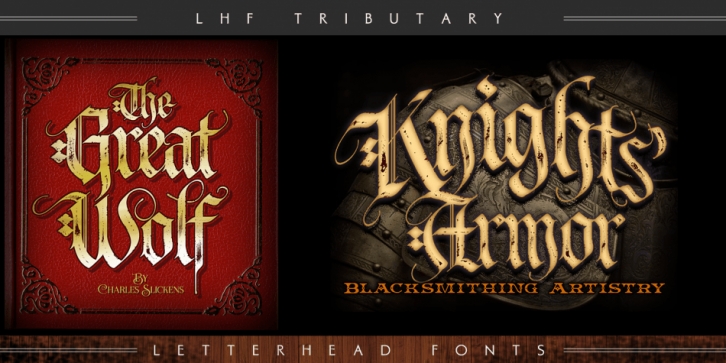 LHF Tributary font preview