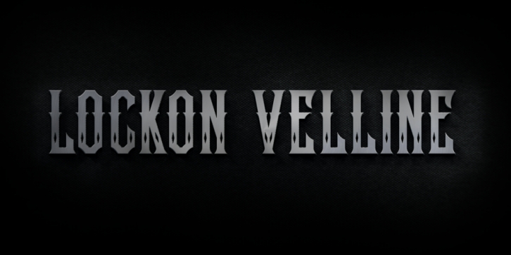 Lockon Velline font preview