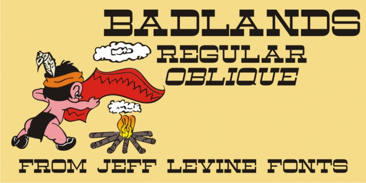Badlands JNL font preview