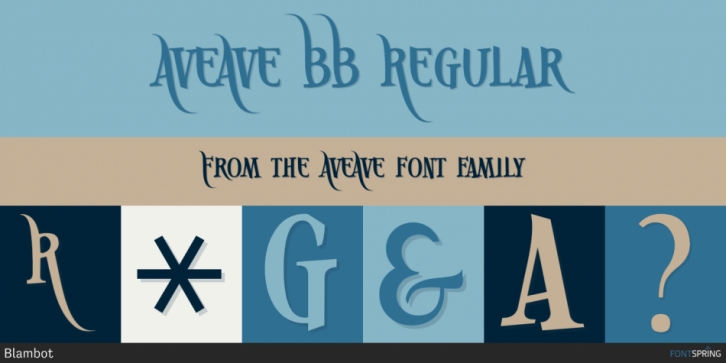 AveAve font preview