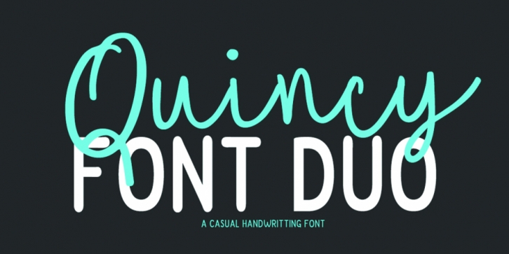 Quincy font preview