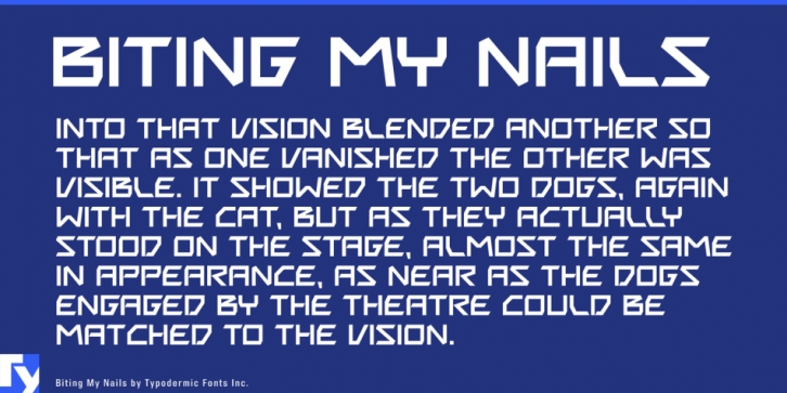 Biting My Nails font preview