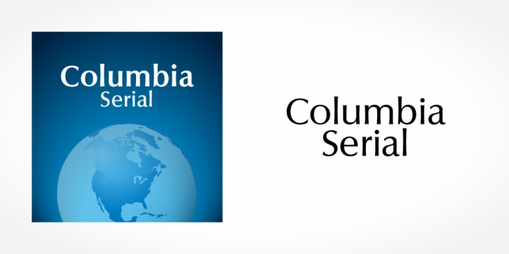 Columbia Serial font preview