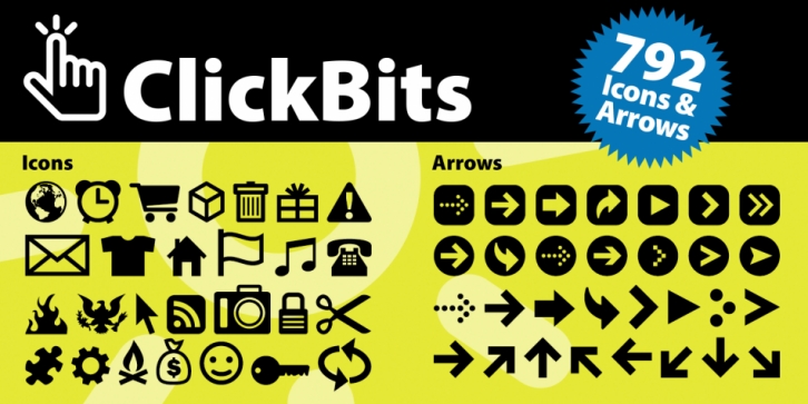 ClickBits font preview