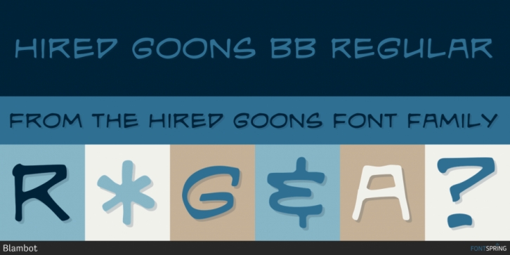 Hired Goons font preview