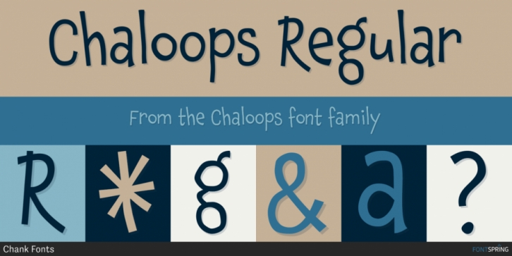 Chaloops font preview