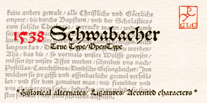 1538 Schwabacher font preview