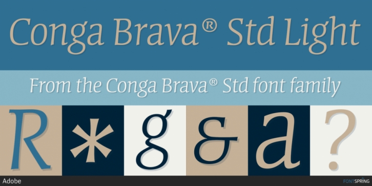Conga Brava Std font preview