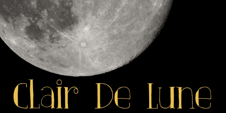 Clair De Lune font preview