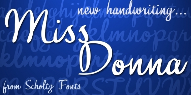 Miss Donna font preview