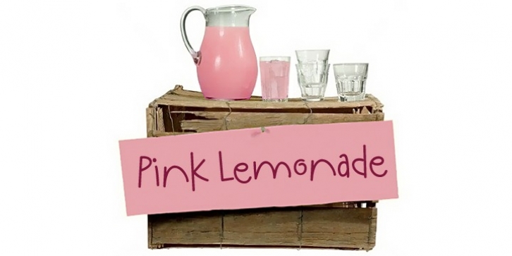 Pink Lemonade font preview