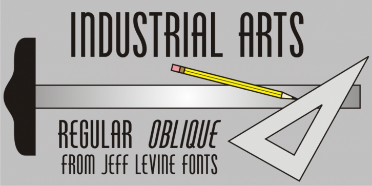 Industrial Arts JNL font preview