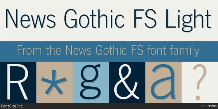 News Gothic FS font preview
