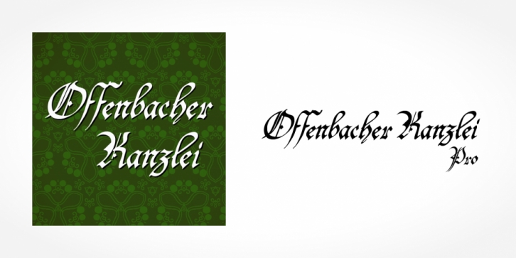 Offenbacher Kanzlei Pro font preview