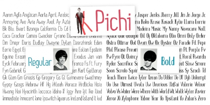 Pichi font preview
