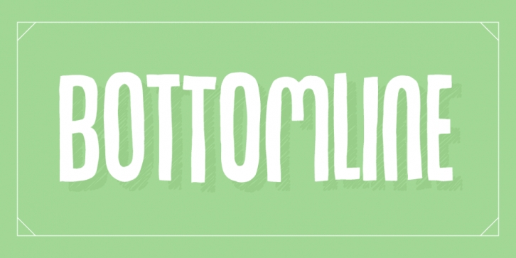 Bottomline font preview