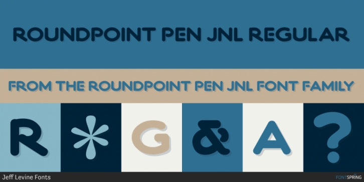 Roundpoint Pen JNL font preview
