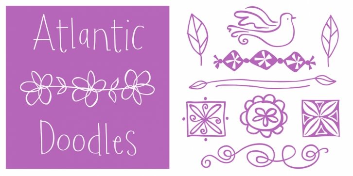 Atlantic Doodles font preview