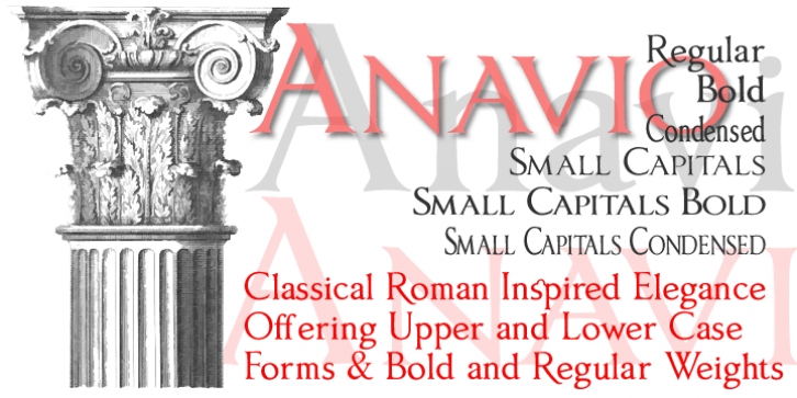 Anavio font preview