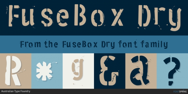 FuseBox Dry font preview